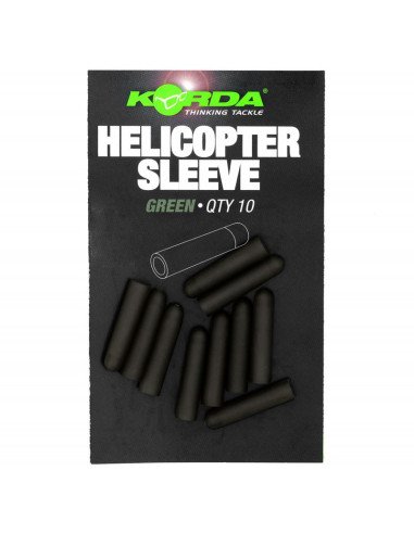 Korda Heli Rubber Green Helicopter Rig Sleeve 10 Stk. Lead Change System-Heli-Rig Accessories-JJ-Fishing