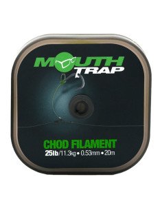Korda Mouth Trap 25lb 0,53mm 20m Chod Filament Extra Steif Biegefähig-Vorfachmaterial & Montage-Zubehör-JJ-Fishing