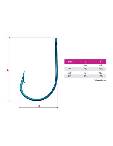 Delphin B!NEO ZanderPoint Haken 10 Stück Größe 2/0 Zanderhaken-Hook & Co-JJ-Fishing