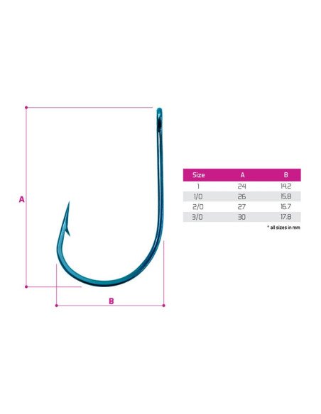 Delphin B!NEO ZanderPoint Haken 10 Stück Größe 2/0 Zanderhaken-Hook & Co-JJ-Fishing
