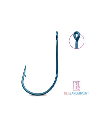 Delphin B!NEO ZanderPoint Haken 10 Stück Größe 2/0 Zanderhaken-Hook & Co-JJ-Fishing