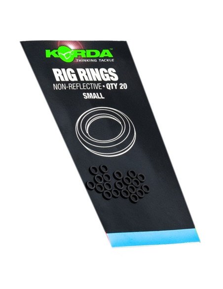 Korda Rig Ring Small 20 Stück End Tackle-Vorfachmaterial & Montage-Zubehör-JJ-Fishing
