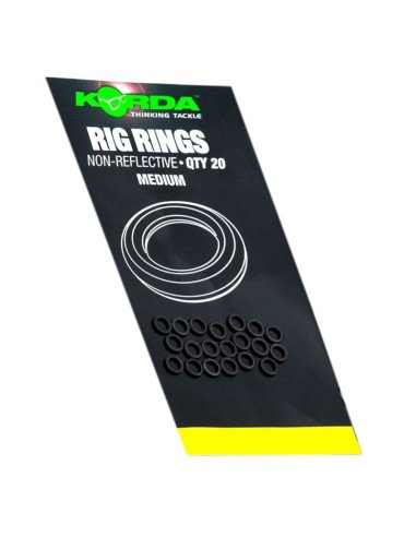 Korda Rig Ring Medium 20 Stück End Tackle-Vorfachmaterial & Montage-Zubehör-JJ-Fishing