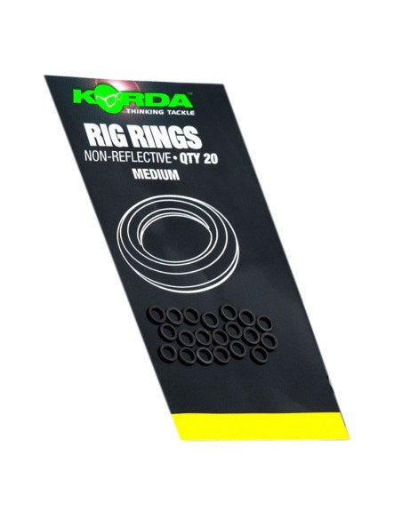 Korda Rig Ring Medium 20 Stück End Tackle-Vorfachmaterial & Montage-Zubehör-JJ-Fishing