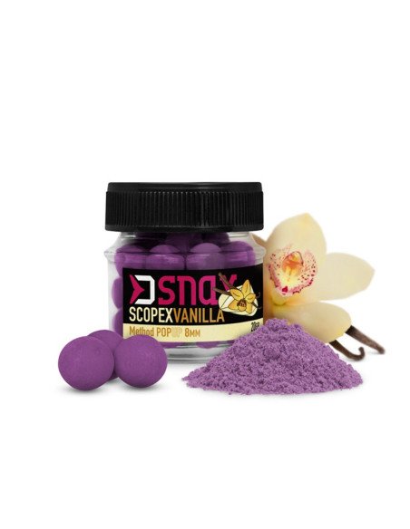Delphin D Snax POP Köder Scopex-Vanille 5,5mm 20g-Pop Up´s-JJ-Fishing