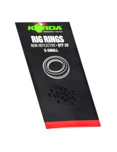 Korda Rig Ring X-Small 20 Stück End Tackle-Vorfachmaterial & Montage-Zubehör-JJ-Fishing