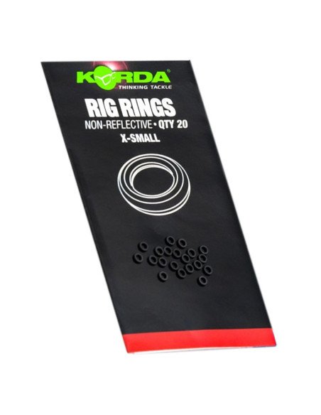 Korda Rig Ring X-Small 20 Stück End Tackle-Vorfachmaterial & Montage-Zubehör-JJ-Fishing