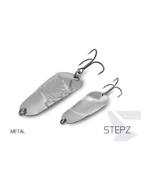 Delphin STEPZ Spoon METAL 1 Stück 7cm 10g Hook 2 Raubfisch Blinker Trout Bait Spinnköder Ultra Leicht-Blinker / Spinnköder-JJ...