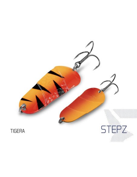 Delphin STEPZ Spoon TIGERA 1 Stück 7cm 10g Hook 2 Raubfisch Blinker Trout Bait Spinnköder Ultra Leicht-Blinker / Spinnköder-J...