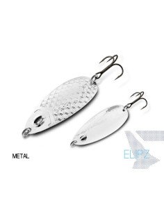 Delphin ELIPZ FullSCALE Spoon METAL 1 Stück 7,5cm 12g Hook 2 Raubfisch Blinker Trout Bait Spinnköder Ultra Leicht-Blinker / S...