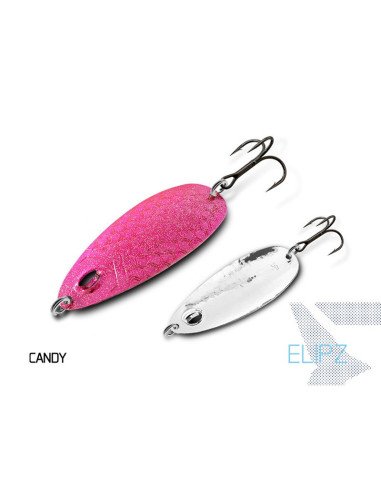Delphin ELIPZ FullSCALE Spoon CANDY 1 Stück 7,5cm 12g Hook 2 Raubfisch Blinker Trout Bait Spinnköder Ultra Leicht-Blinker / S...