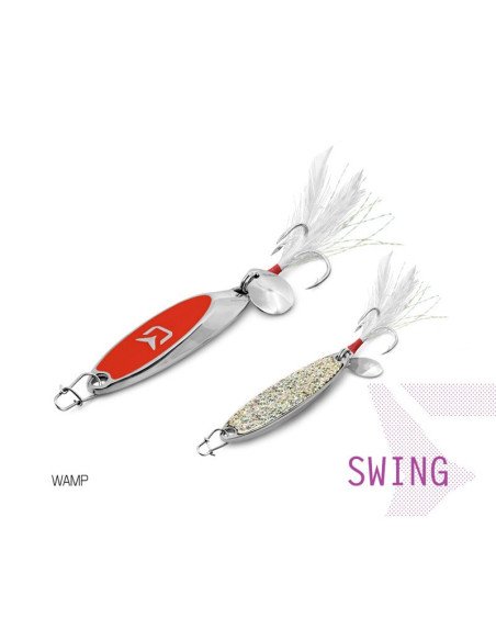 Delphin SWING Spoon WAMP 1 Stück 5,7cm 15g Hook 6 Raubfisch Blinker Trout Bait Spinnköder Ultra Leicht-Blinker / Spinnköder-J...