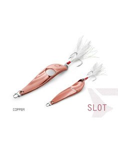Delphin SLOT Spoon COPPER 1 Stück 7,6cm 20g Hook 4 Raubfisch Blinker Trout Bait Spinnköder Ultra Leicht-Blinker / Spinnköder-...