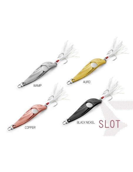 Delphin SLOT Spoon AURO 1 Stück 7,6cm 20g Hook 4 Raubfisch Blinker Trout Bait Spinnköder Ultra Leicht-Turn signals / spinning...