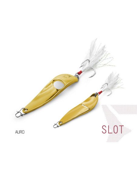 Delphin SLOT Spoon AURO 1 Stück 7,6cm 20g Hook 4 Raubfisch Blinker Trout Bait Spinnköder Ultra Leicht-Blinker / Spinnköder-JJ...