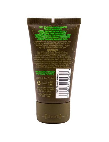 Korda Sun Screen SPF50 50ml Unfragranced Sonnenschutz Sonnen Creme Carphunter-Fishing accessories-JJ-Fishing