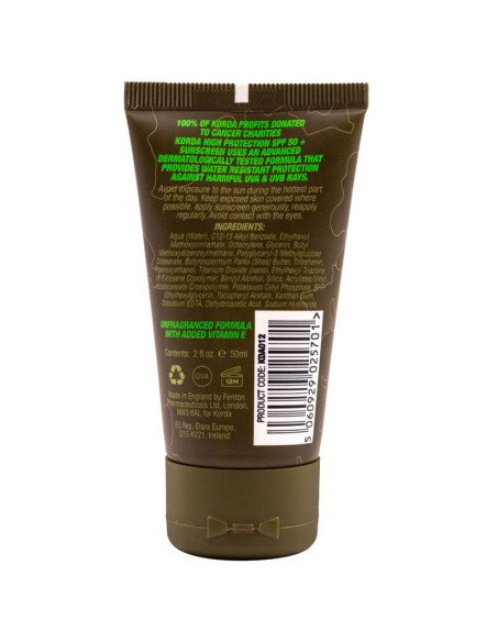 Korda Sun Screen SPF50 50ml Unfragranced Sonnenschutz Sonnen Creme Carphunter-Fishing accessories-JJ-Fishing