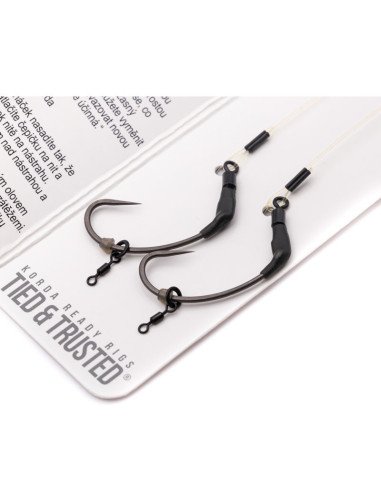 Korda Spinner Rig Spinner Size 5 25lb Barbed 2 Stück Angelvorfach-Vorfächer-JJ-Fishing