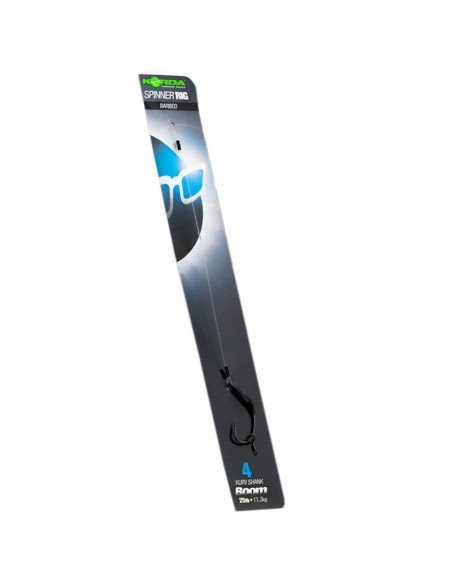 Korda Spinner Rig Kurve Shank Size 4 25lb Barbed 1 Stück Boom 5.5 Inch Fluorocarbon Angelvorfach-Vorfächer-JJ-Fishing