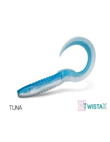 Delphin TwistaX Eeltail TUNA 15cm UV Active Twister Eel 5 Stk. Gummifisch Spinnköder-Köder-JJ-Fishing
