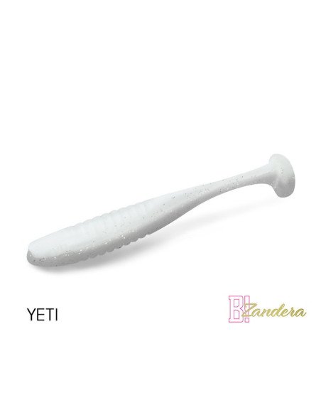 Delphin ZANDERA FlexiFLOAT YETI 12cm UV Active Gummifisch Zander Special Köder 5 Stk.-Bait-JJ-Fishing
