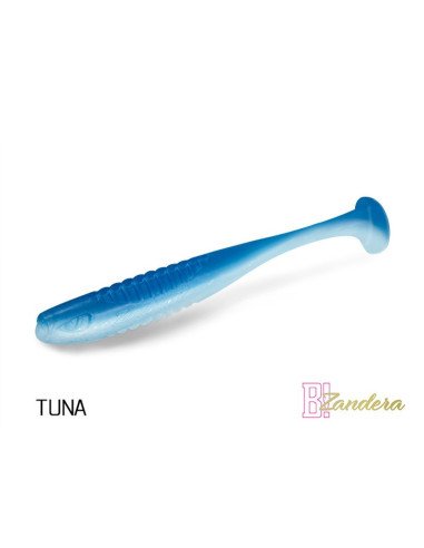 Delphin ZANDERA FlexiFLOAT TUNA 12cm UV Active Gummifisch Zander Special Köder 5 Stk.-Köder-JJ-Fishing