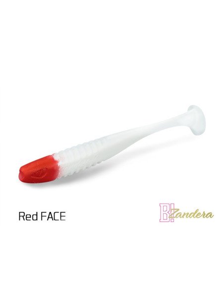 Delphin ZANDERA FlexiFLOAT REDFACE 12cm UV Active Gummifisch Zander Special Köder 5 Stk.-Köder-JJ-Fishing