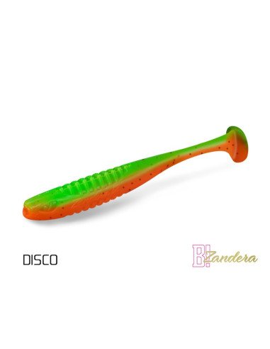 Delphin ZANDERA FlexiFLOAT DISCO 12cm UV Active Gummifisch Zander Special Köder 5 Stk.-Köder-JJ-Fishing
