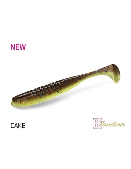 Delphin ZANDERA FlexiFLOAT CAKE 12cm UV Active Gummifisch Zander Special Köder 5 Stk.-Köder-JJ-Fishing