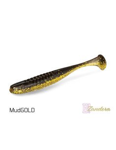 Delphin ZANDERA FlexiFLOAT MudGOLD 12cm UV Active Gummifisch Zander Special Köder 5 Stk.-Köder-JJ-Fishing