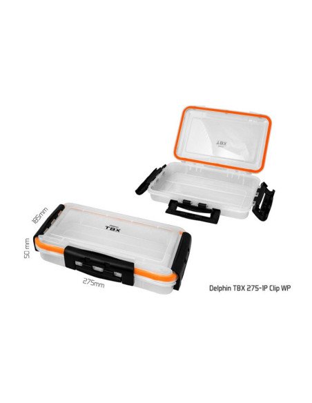 Delphin TBX One Kunstköderbox Spinnangler Box 360-1P Clip WP 360x230x50mm-Angelzubehör-JJ-Fishing