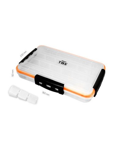 Delphin TBX One Kunstköderbox Spinnangler Box 360-4P Clip WP 360x230x50mm-Angelzubehör-JJ-Fishing