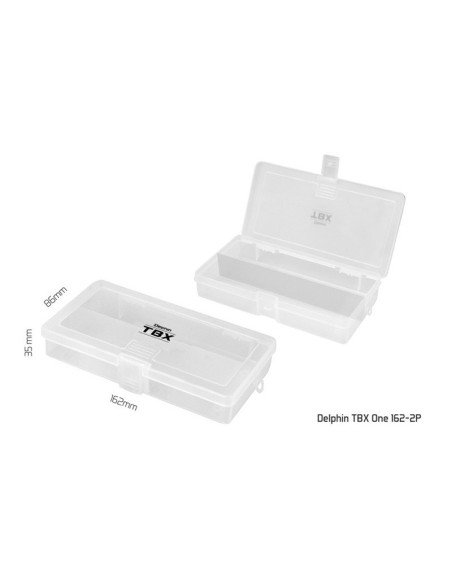 Delphin TBX One Kunstköderbox Spinnangler Box 162-2P Clip WP 162x86x35mm-Angelzubehör-JJ-Fishing