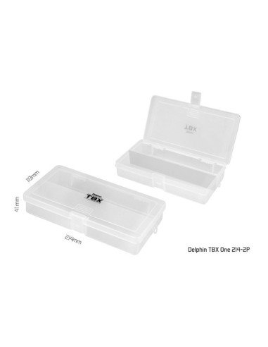 Delphin TBX One Kunstköderbox Spinnangler Box 214-2P Clip WP 214x113x41mm-Angelzubehör-JJ-Fishing