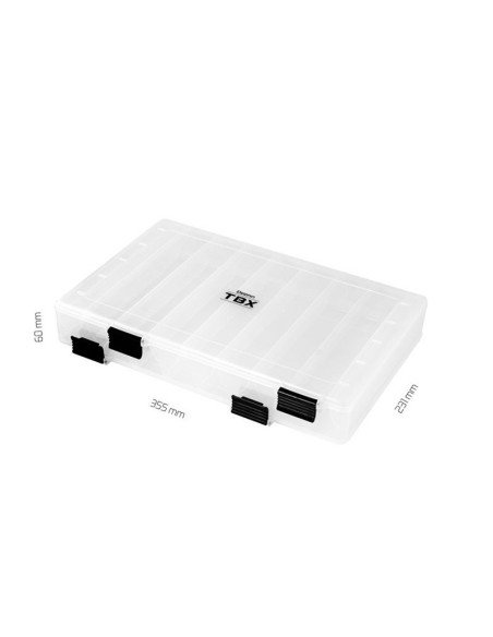 Delphin TBX Duo Kunstköderbox Spinnangler Box 355-16P Clip 355x231x60mm-Angelzubehör-JJ-Fishing