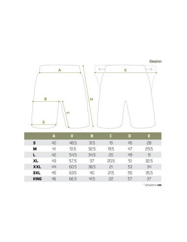 Delphin LOGOS XL Shorts Kurze Angelhose Unisex mit Reißverschlüssen Angelbekleidung-Hoodie, Shirts, Jacken & Co-JJ-Fishing