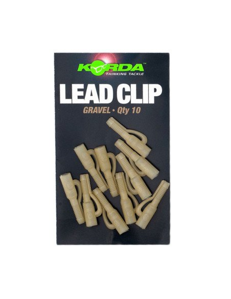 Korda Lead Clip Gravel 10 Stück Safty Clip Montage-Vorfachmaterial & Montage-Zubehör-JJ-Fishing