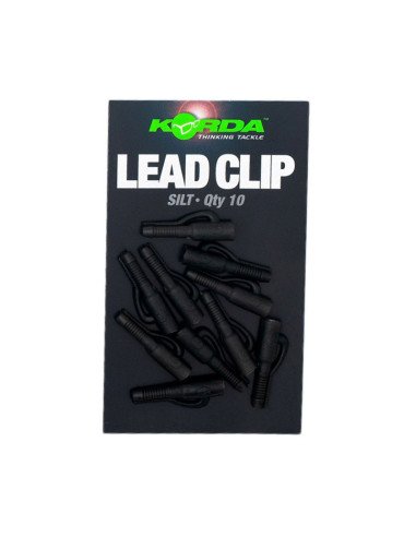 Korda Lead Clip Silt 10 Stück Safty Clip Montage-Vorfachmaterial & Montage-Zubehör-JJ-Fishing