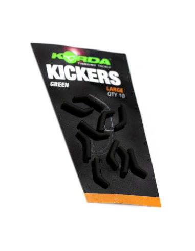 Korda Kickers Green Large 10 Stück Hakenwinkel Fischmaul-Vorfachmaterial & Montage-Zubehör-JJ-Fishing