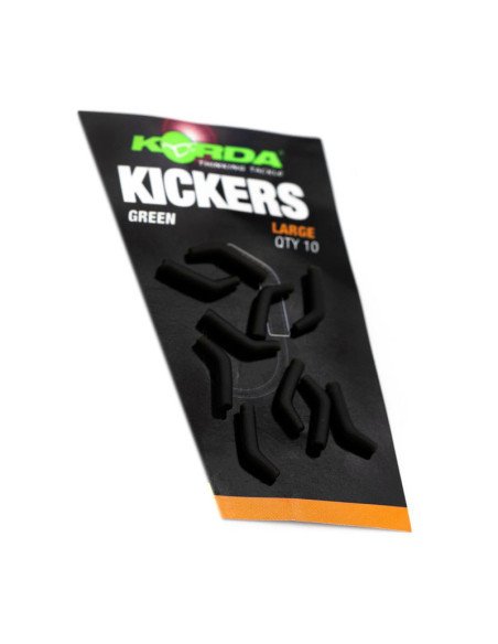 Korda Kickers Green Large 10 Stück Hakenwinkel Fischmaul-Vorfachmaterial & Montage-Zubehör-JJ-Fishing