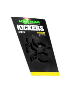 Korda Kickers Green Medium 10 Stück Hakenwinkel Fischmaul-Vorfachmaterial & Montage-Zubehör-JJ-Fishing