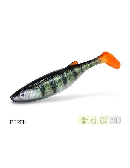 Delphin Realix 3D Perch 13cm 2Stk. Soft Lure Bait Gummifische Ultra Realistisch Raubfisch Magnet-Rubber fish / rubber baits-J...