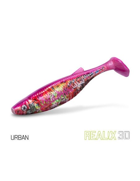Delphin Realix 3D Urban 13cm 2Stk. Soft Lure Bait Gummifische Ultra Realistisch Raubfisch Magnet-Gummifische / Gummiköder-JJ-...