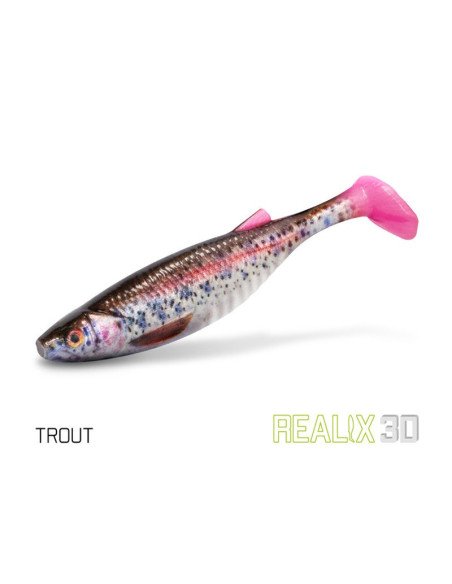 Delphin Realix 3D Trout 13cm 2Stk. Soft Lure Bait Gummifische Ultra Realistisch Raubfisch Magnet-Gummifische / Gummiköder-JJ-...