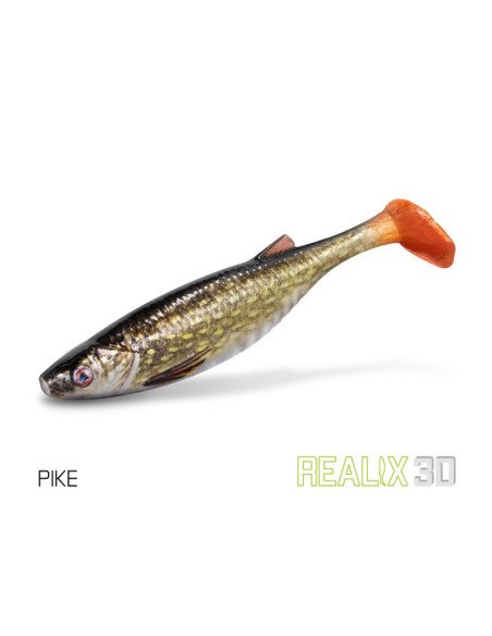 Delphin Realix 3D Pike 13cm 2Stk. Soft Lure Bait Gummifische Ultra Realistisch Raubfisch Magnet-Gummifische / Gummiköder-JJ-F...
