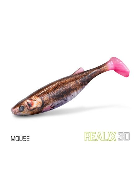 Delphin Realix 3D Mouse 13cm 2Stk. Soft Lure Bait Gummifische Ultra Realistisch Raubfisch Magnet-Gummifische / Gummiköder-JJ-...