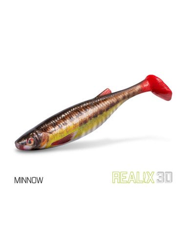 Delphin Realix 3D Minnow 13cm 2Stk. Soft Lure Bait Gummifische Ultra Realistisch Raubfisch Magnet-Gummifische / Gummiköder-JJ...