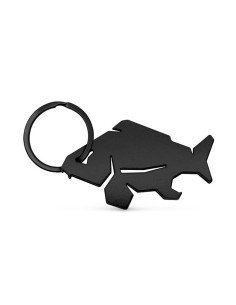 Delphin CARPENER Schlüsselanhänger 1 Stück Schwarz mit Flaschenöffner-Angelzubehör-JJ-Fishing