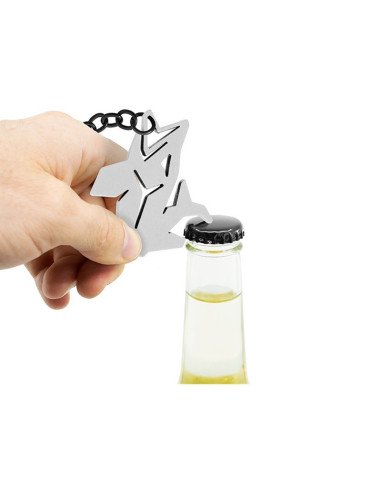 Delphin PIKENER Schlüsselanhänger 1 Stück Silber mit Flaschenöffner-Angelzubehör-JJ-Fishing