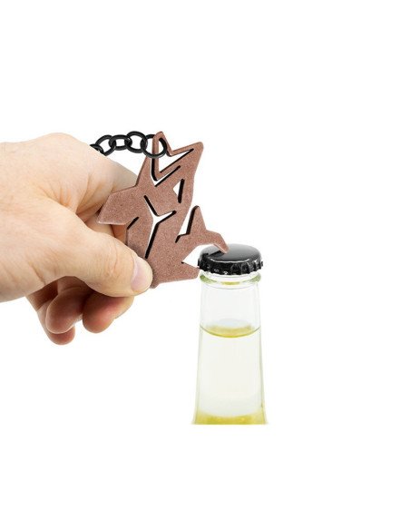 Delphin PIKENER Schlüsselanhänger 1 Stück Bronze mit Flaschenöffner-Fishing accessories-JJ-Fishing